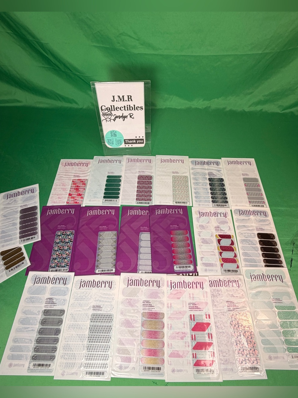Jamberry Nail Wraps Lot – 19 Full Sheets – Mixed Collection Bundle #3